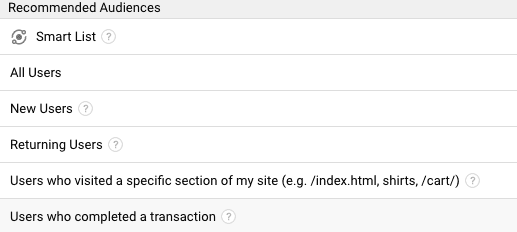 Listas Inteligentes Google Analytics